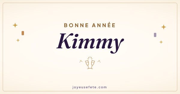 Image « Bonne année Kimmy » au format large
