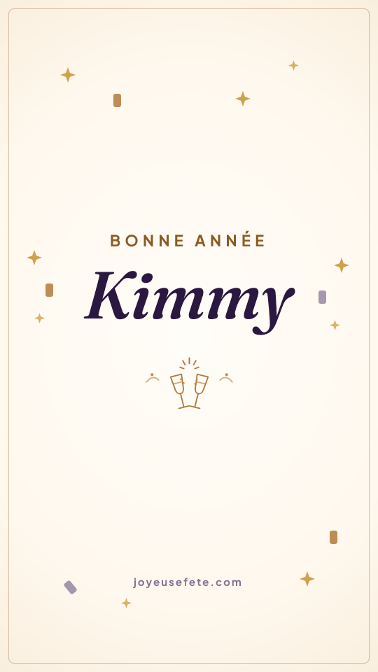 Image « Bonne année Kimmy » au format story