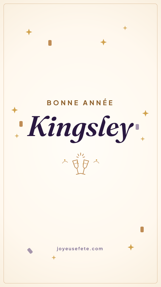 Image « Bonne année Kingsley » au format story