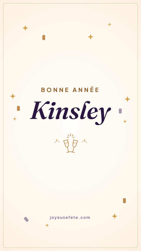 Image « Bonne année Kinsley » au format story