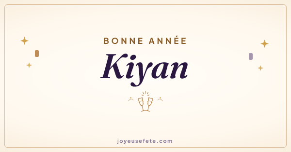 Image « Bonne année Kiyan » au format large