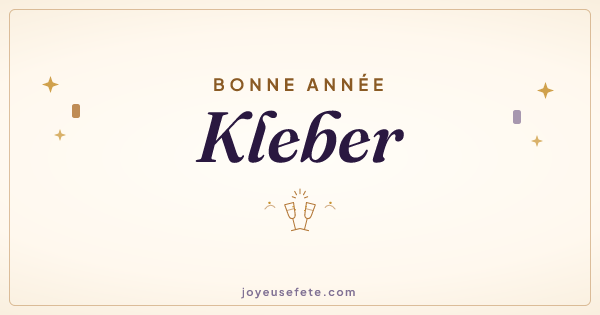 Image « Bonne année Kleber » au format large