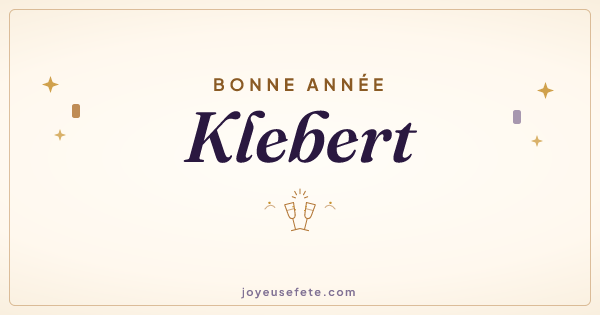 Image « Bonne année Klebert » au format large