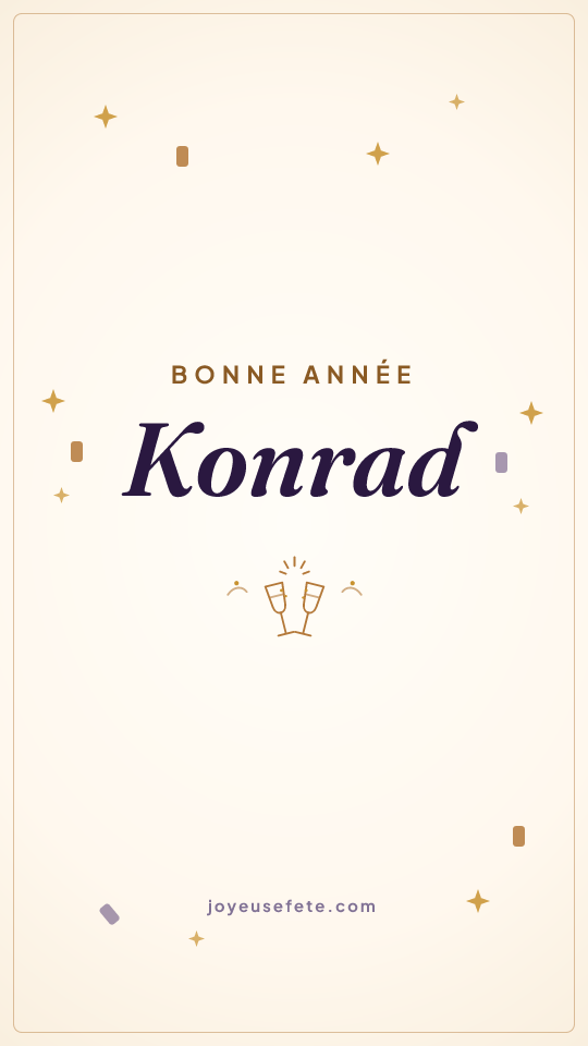 Image « Bonne année Konrad » au format story