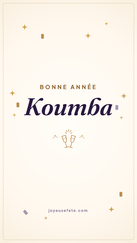 Image « Bonne année Koumba » au format story