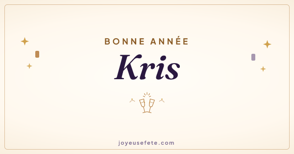 Image « Bonne année Kris » au format large