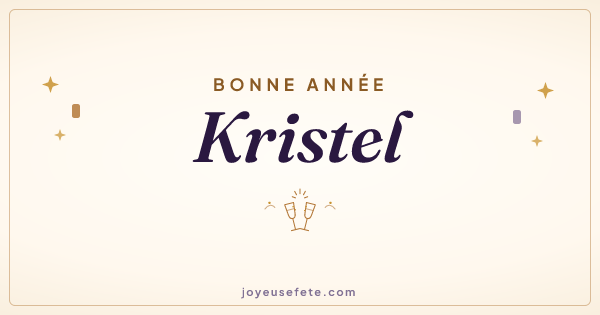 Image « Bonne année Kristel » au format large
