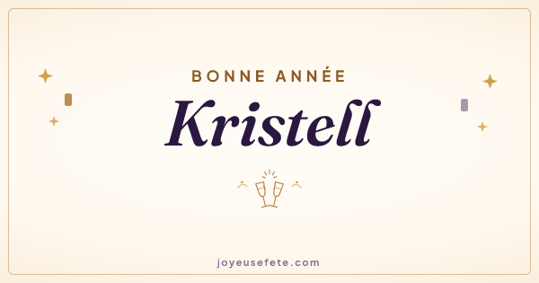 Image « Bonne année Kristell » au format large