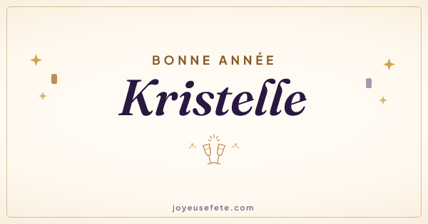 Image « Bonne année Kristelle » au format large