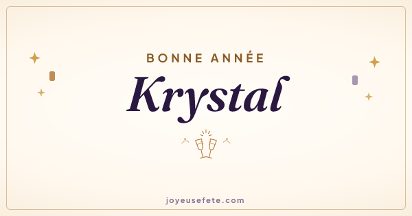 Image « Bonne année Krystal » au format large
