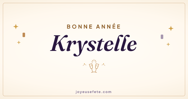 Image « Bonne année Krystelle » au format large