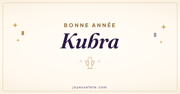 Image « Bonne année Kubra » au format large