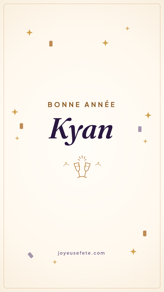 Image « Bonne année Kyan » au format story