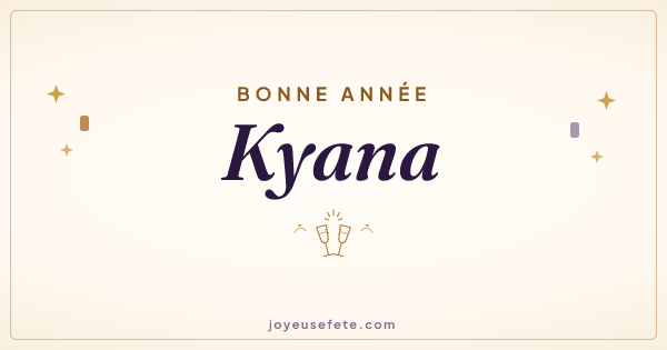Image « Bonne année Kyana » au format large