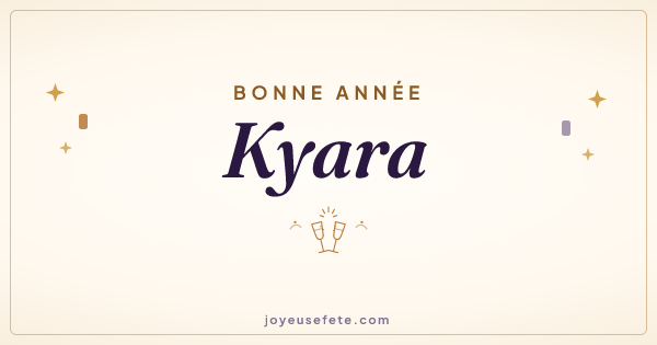 Image « Bonne année Kyara » au format large