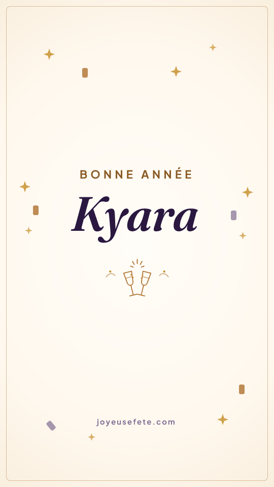 Image « Bonne année Kyara » au format story