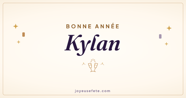 Image « Bonne année Kylan » au format large