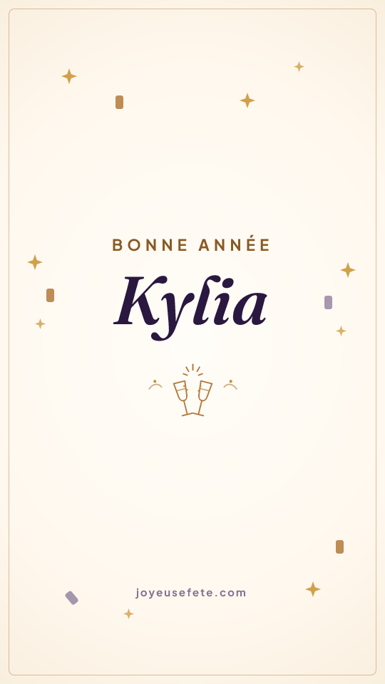 Image « Bonne année Kylia » au format story