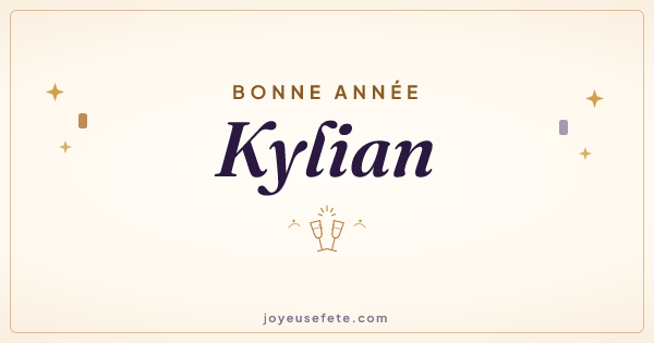 Image « Bonne année Kylian » au format large