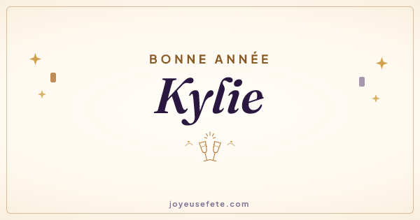Image « Bonne année Kylie » au format large