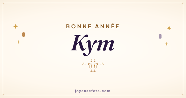Image « Bonne année Kym » au format large