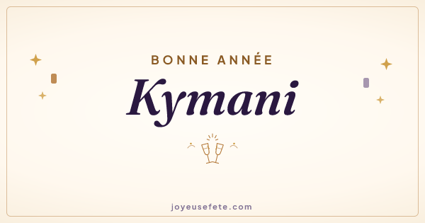 Image « Bonne année Kymani » au format large