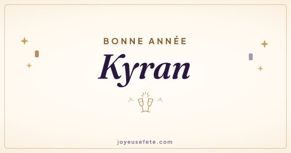 Image « Bonne année Kyran » au format large