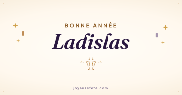 Image « Bonne année Ladislas » au format large