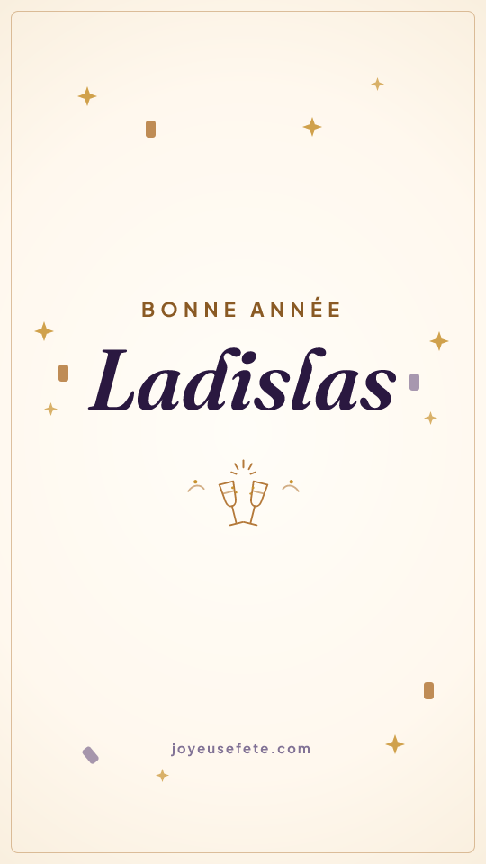 Image « Bonne année Ladislas » au format story