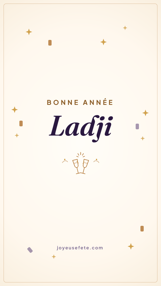 Image « Bonne année Ladji » au format story