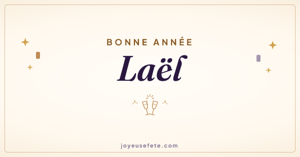Image « Bonne année Laël » au format large