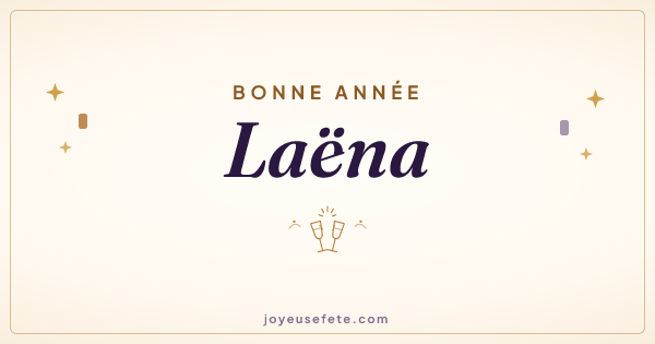 Image « Bonne année Laëna » au format large