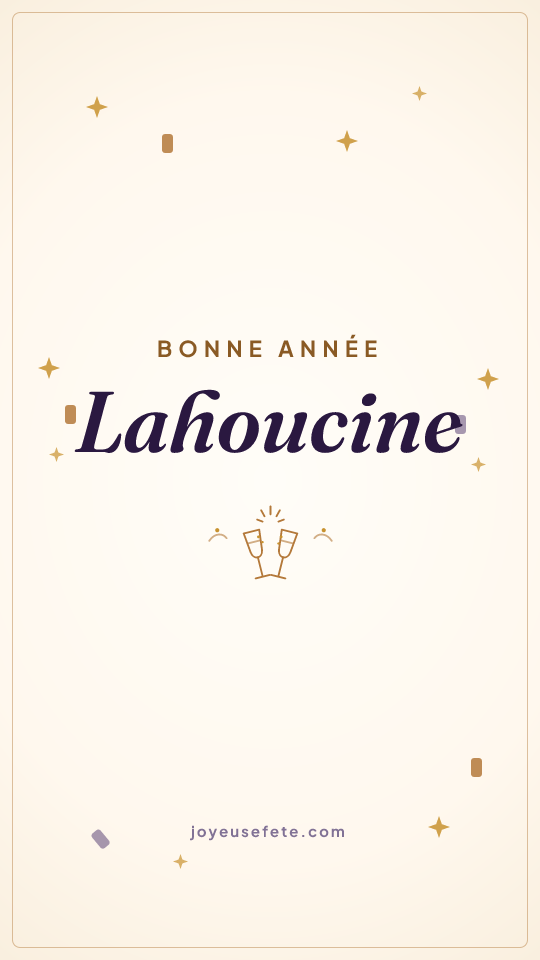Image « Bonne année Lahoucine » au format story