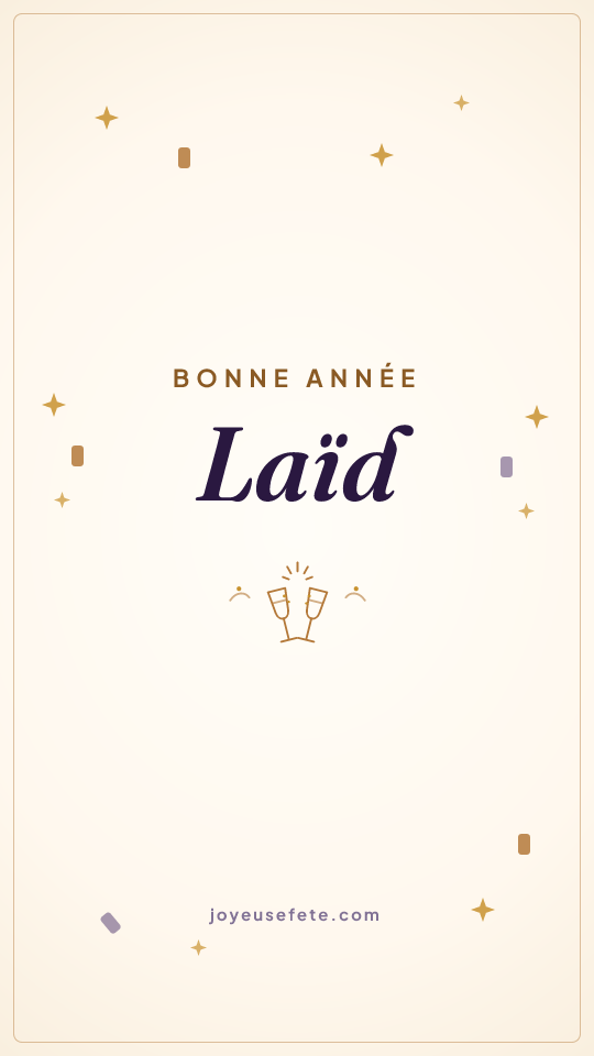 Image « Bonne année Laïd » au format story