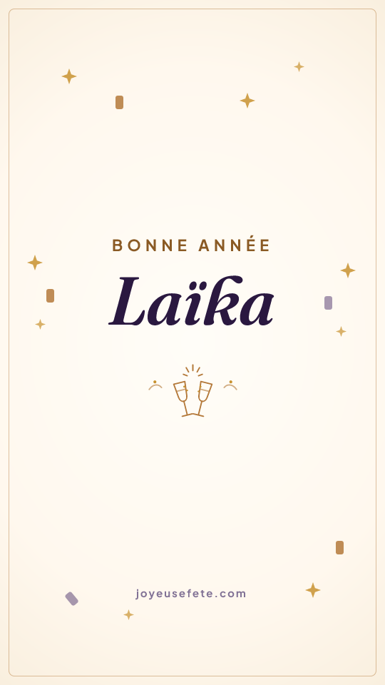 Image « Bonne année Laïka » au format story
