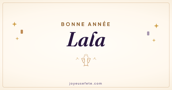 Image « Bonne année Lala » au format large