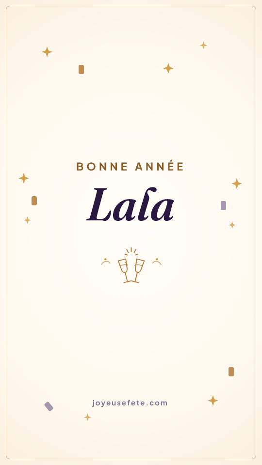 Image « Bonne année Lala » au format story