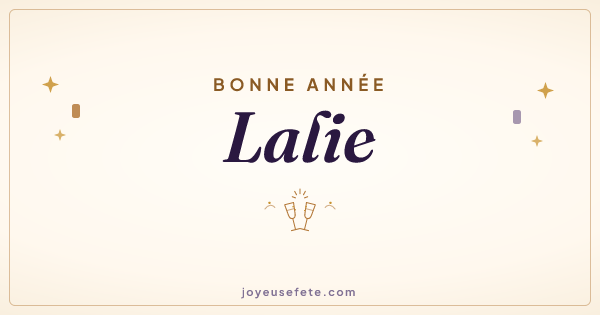 Image « Bonne année Lalie » au format large