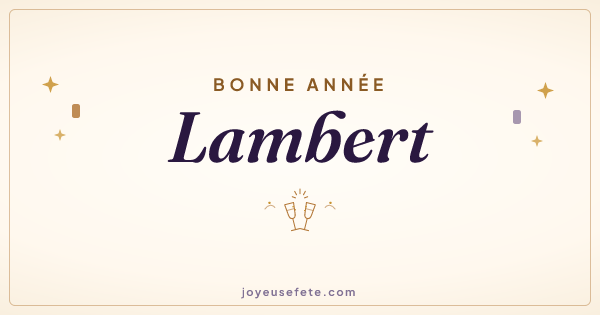 Image « Bonne année Lambert » au format large