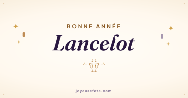 Image « Bonne année Lancelot » au format large