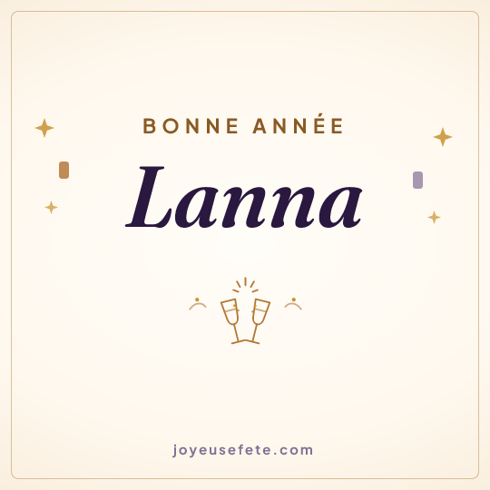 Image carrée « Bonne année Lanna » pour WhatsApp