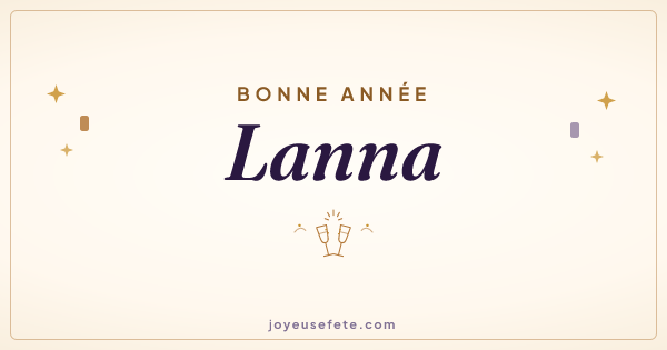 Image « Bonne année Lanna » au format large