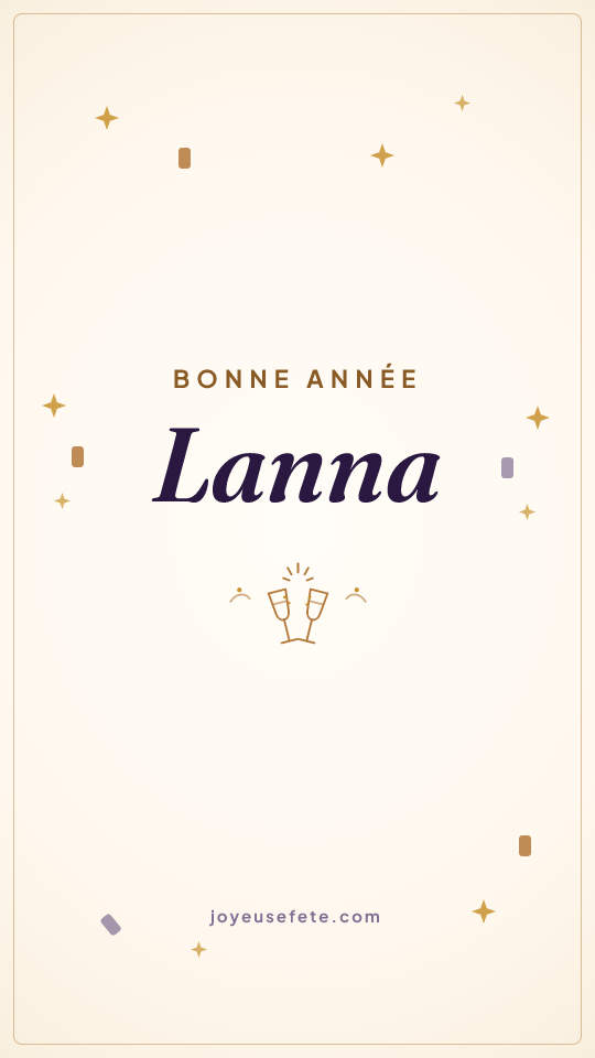 Image « Bonne année Lanna » au format story