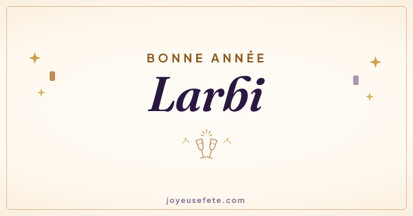 Image « Bonne année Larbi » au format large