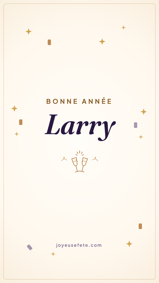 Image « Bonne année Larry » au format story
