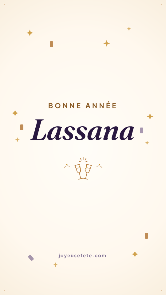 Image « Bonne année Lassana » au format story