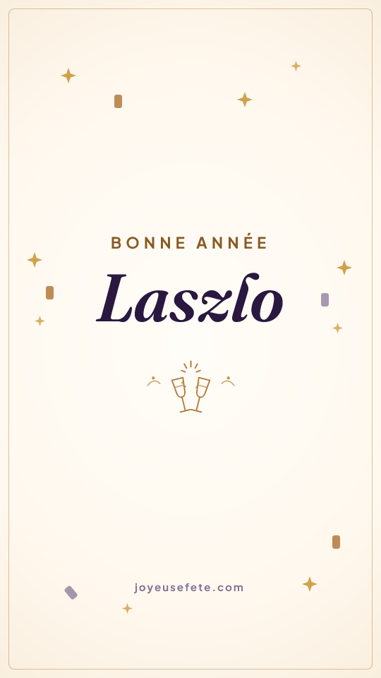 Image « Bonne année Laszlo » au format story