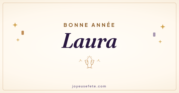 Image « Bonne année Laura » au format large