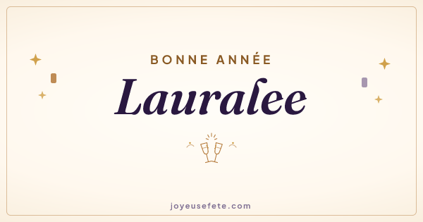 Image « Bonne année Lauralee » au format large