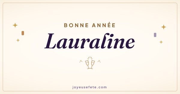 Image « Bonne année Lauraline » au format large